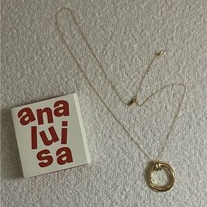 Ana Luisa Gold Penny Intertwined Circle Necklace - WORN ONCE